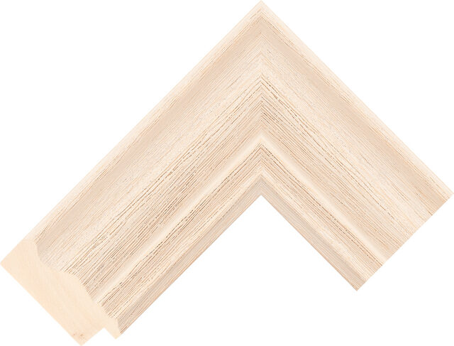 708157000 - Ivory - 63mm wide picture frame chevron