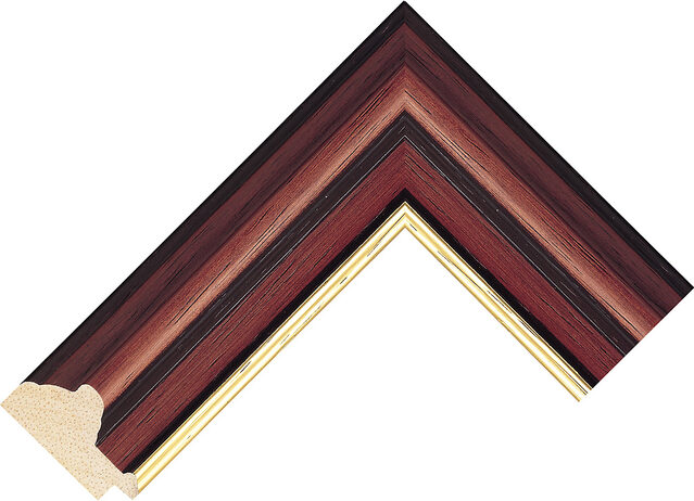 711545400 - Walnut - 50mm wide picture frame chevron