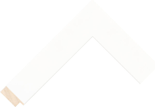 712127000 - White - 34mm wide picture frame chevron