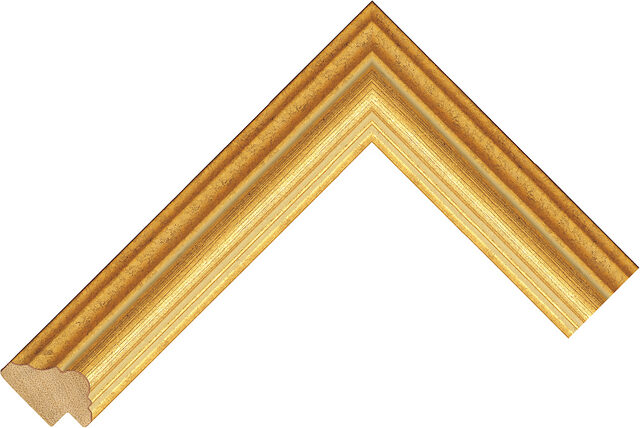 718430000 - Gold - 33mm wide picture frame chevron