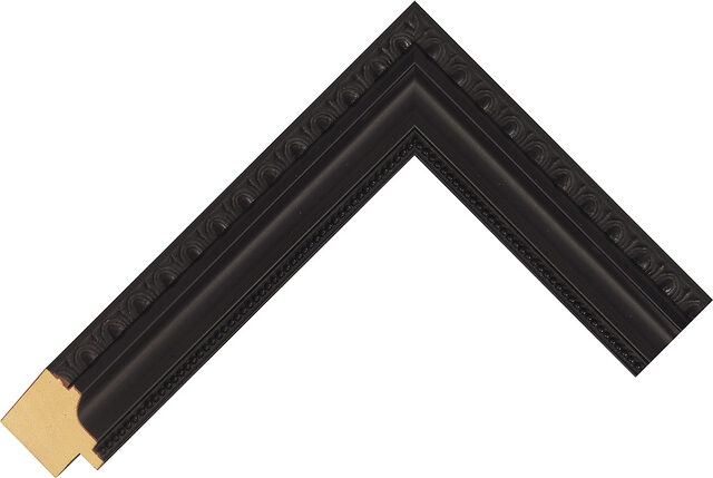 722047000 - Black - 32mm wide picture frame chevron