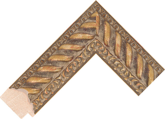 725075000 - Gold - 48mm wide picture frame chevron