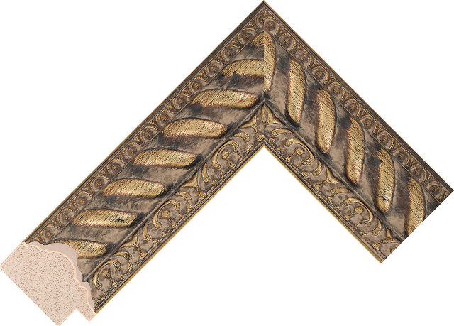 725077000 - Gold/Black - 48mm wide picture frame chevron