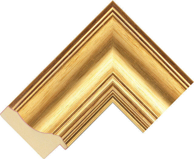 727246000 - Gold - 77mm wide picture frame chevron