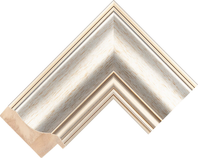 727358000 - Silver - 77mm wide picture frame chevron