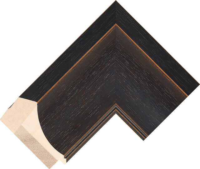 727593 - Ebony - 82mm wide picture frame chevron