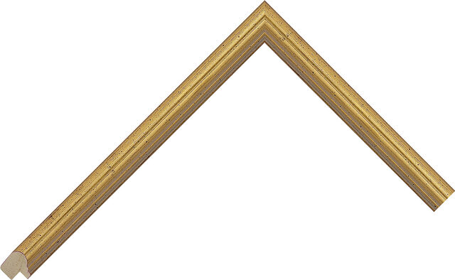 7320AG - Gold - 13mm wide picture frame chevron