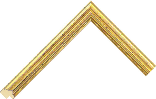 732680000 - Gold - 18mm wide picture frame chevron