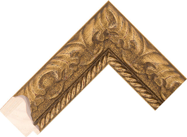 741000247 - Gold - 51mm wide picture frame chevron