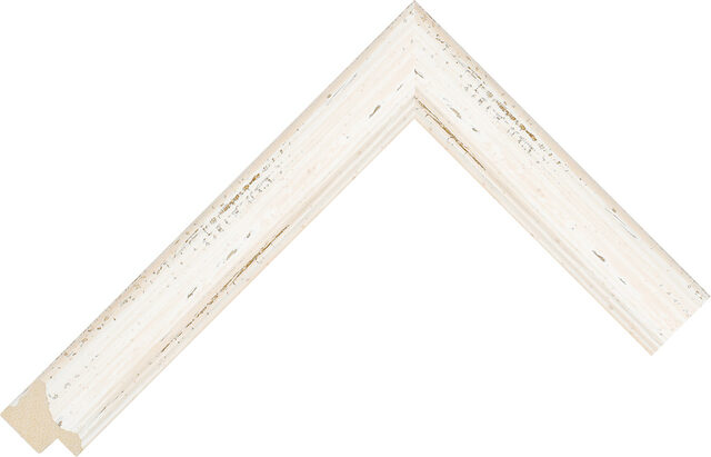 753257000 - White - 26mm wide picture frame chevron