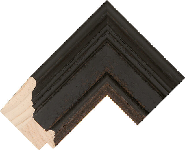 756287000 - Wenge - 75mm wide picture frame chevron