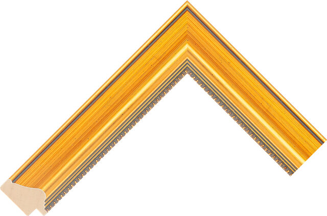 761998000 - Gold - 34mm wide picture frame chevron
