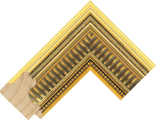 766610246 - Gold - 66mm wide picture frame chevron