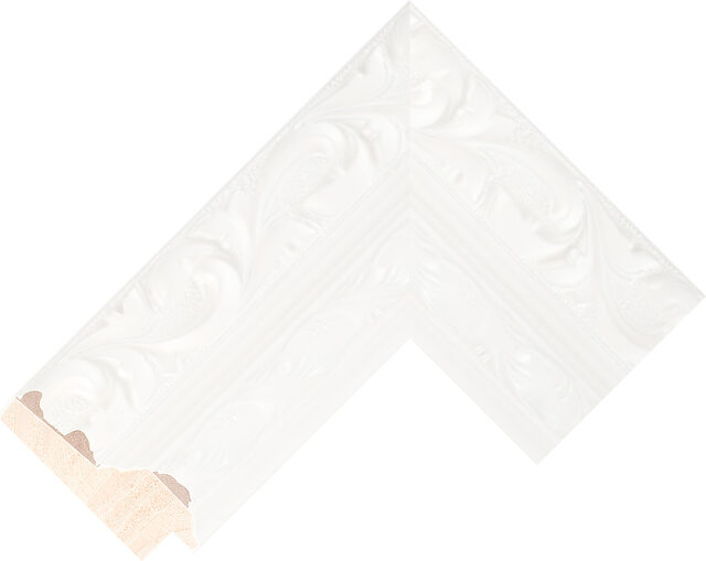 770127000 - White - 75mm wide picture frame chevron