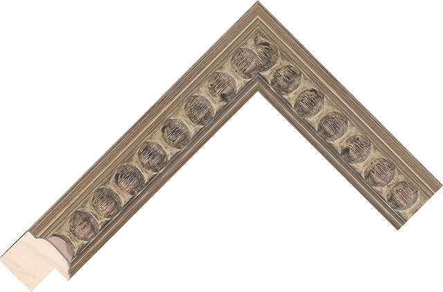 782079000 - Silver - 30mm wide picture frame chevron