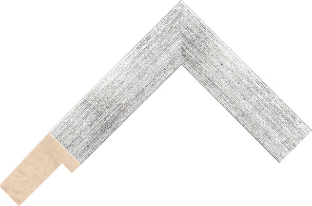 786748000 - Silver - 30mm wide picture frame chevron