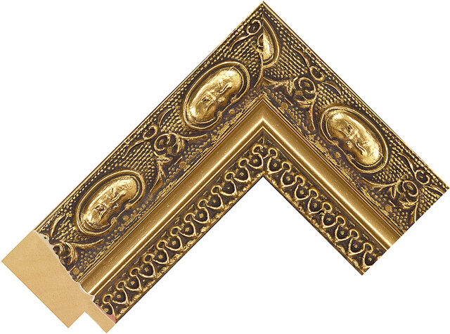 793246000 - Gold - 42mm wide picture frame chevron