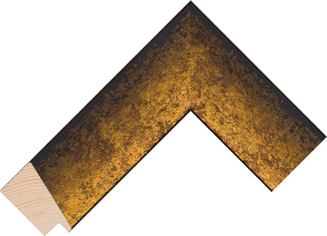 804330 - Gold - 50mm wide picture frame chevron
