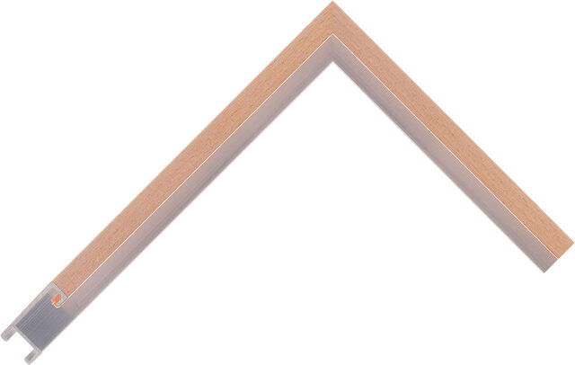 823006000 - Beech - 8mm wide picture frame chevron