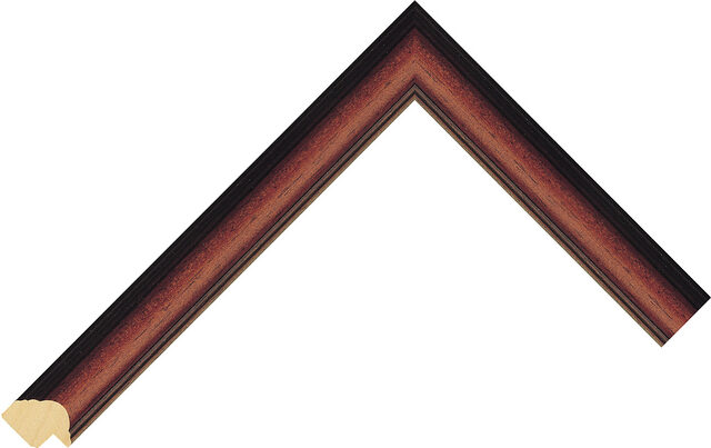 887073000 - Antique Walnut - 22mm wide picture frame chevron