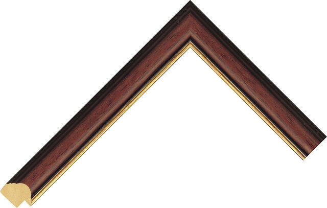 887073880 - Antique Walnut - 22mm wide picture frame chevron