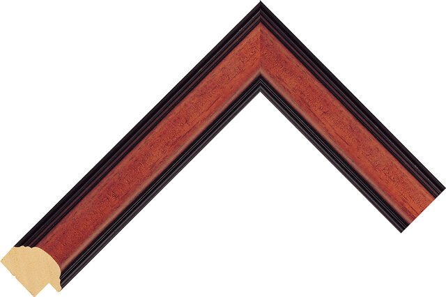 890073000 - Mahogany - 30mm wide picture frame chevron