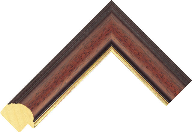 898073880 - Mahogany - 40mm wide picture frame chevron