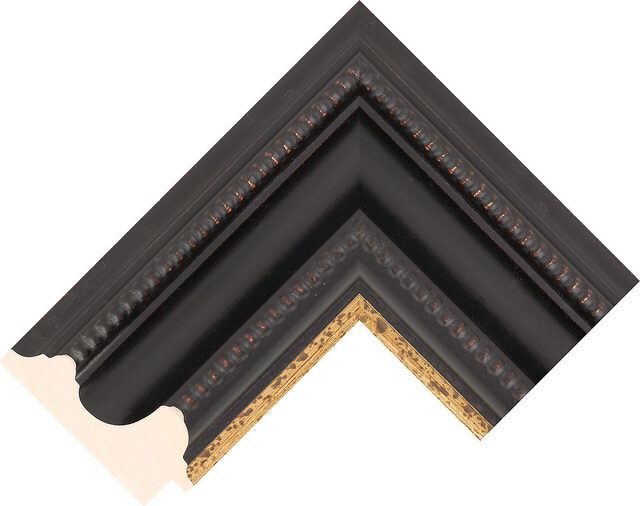 905105 - Black - 101mm wide picture frame chevron