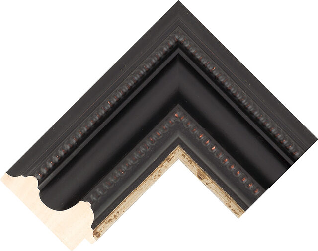 905106 - Black/Silver - 101mm wide picture frame chevron