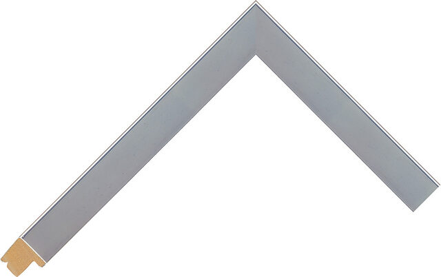 921700000 - Polished Silver - 18mm wide picture frame chevron