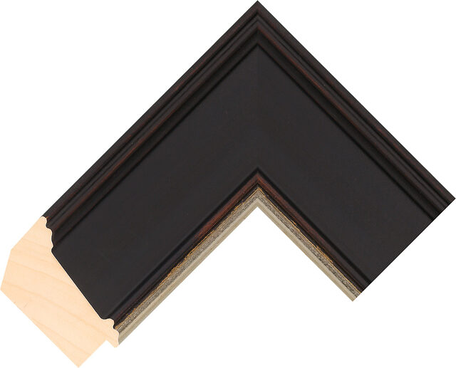941083086 - Black/Silver - 84mm wide picture frame chevron