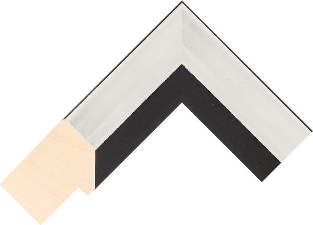 944053054 - Silver/Black - 46mm wide picture frame chevron