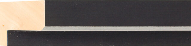 54mm Wide Black/Silver Float Frame Moulding for sale by the length, or in bulk (AQ.950006054) profile image