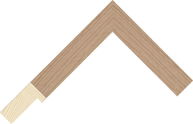 991093115 - Oak - 25mm wide picture frame chevron