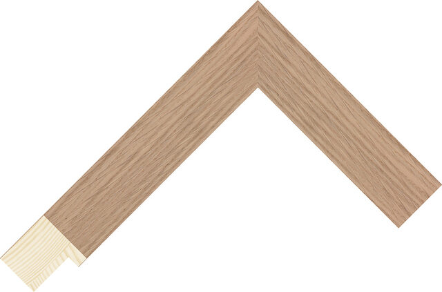 991099115 - Oak - 30mm wide picture frame chevron