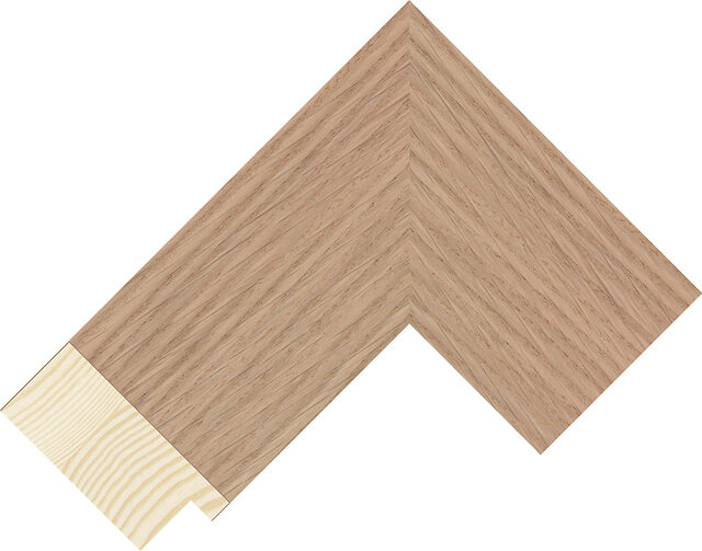 991174115 - Oak - 70mm wide picture frame chevron