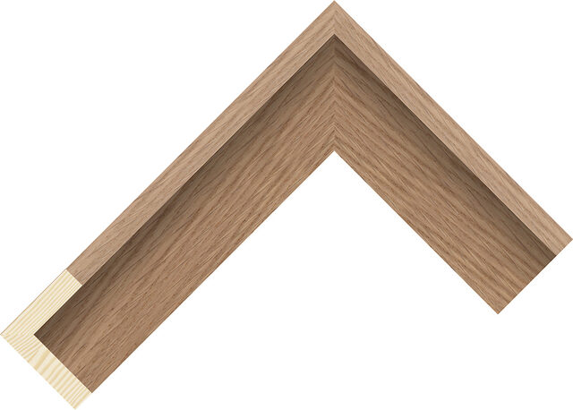 991245115 - Oak - 40mm wide picture frame chevron