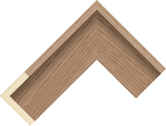 991246115 - Oak - 55mm wide picture frame chevron